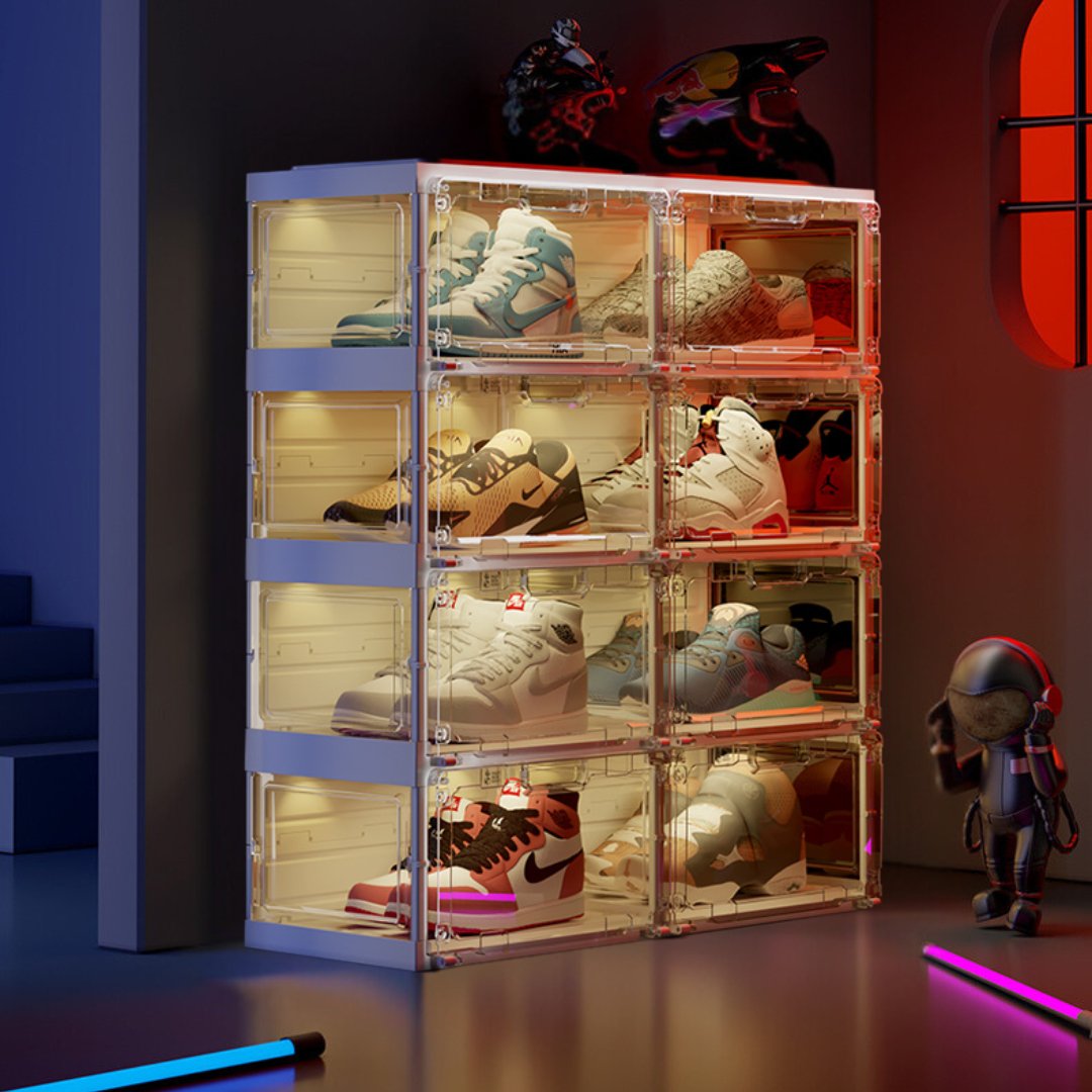 Led Light Sneaker Storage And Display ANT BOX Shoe Storage Box