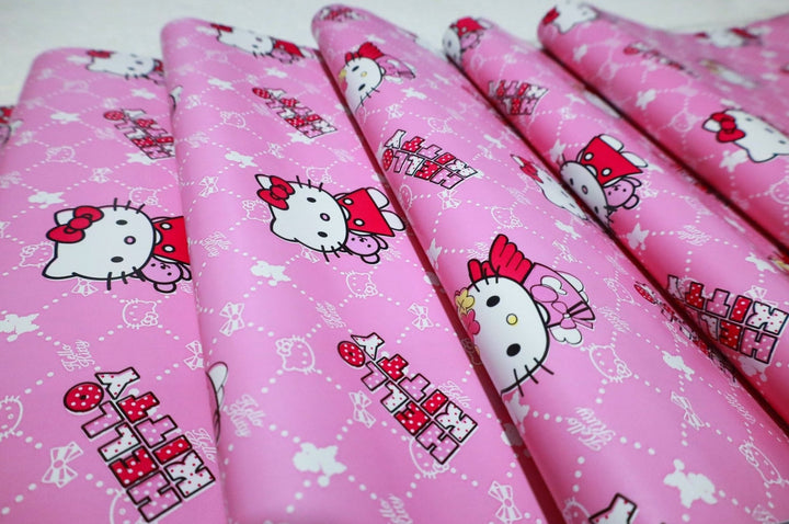 Doodad Hello Kitty Mad Libs Self Adhesive Pink DIY wallpaper for wall