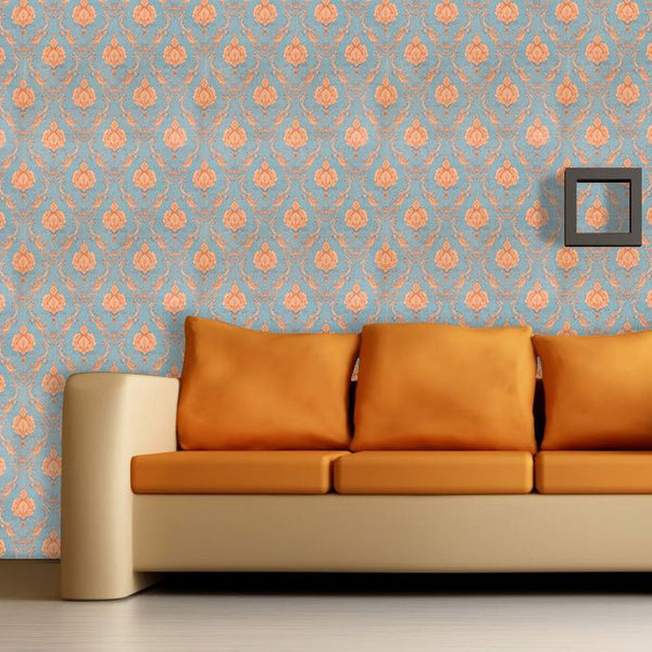 Doodad Majestic Bequest Self Adhesive Blue DIY wallpaper for wall - Doodad