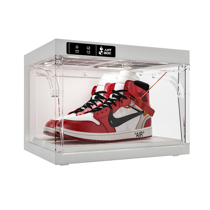 ANT BOX Smart Display Case | Remote Control, Auto Open/Close, LED Lights | Ideal for Sneakers, Toys, Collectibles & Gifts.