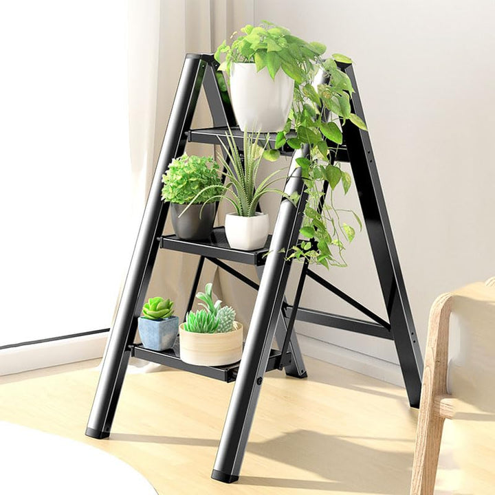 Doodad Aluminum Black Step Ladder