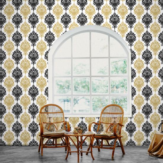 Doodad Vintage Premiere Self Adhesive Multicolor DIY wallpaper