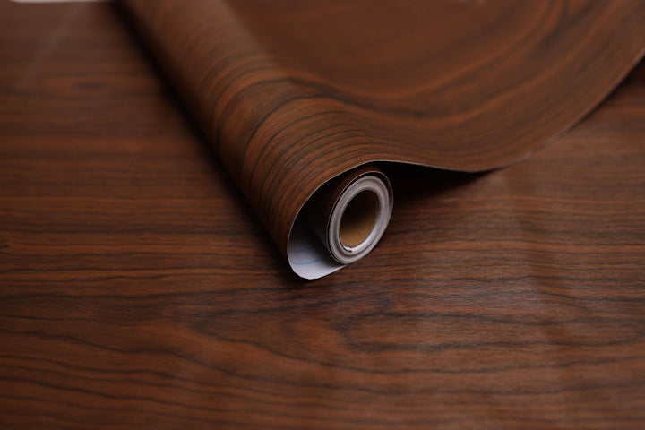 Doodad Mahogany Woods Self Adhesive Dark Brown DIY wallpaper for wall - Doodad