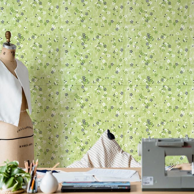 Doodad Green Pristine Botanic Self Adhesive Green DIY wallpaper for wall - Doodad