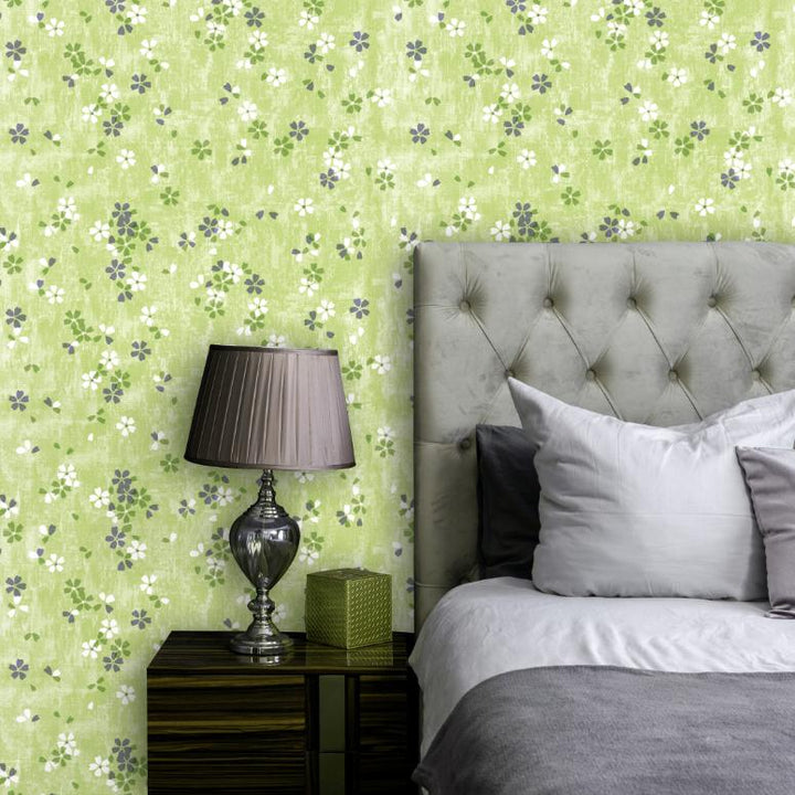 Doodad Green Pristine Botanic Self Adhesive Green DIY wallpaper for wall - Doodad