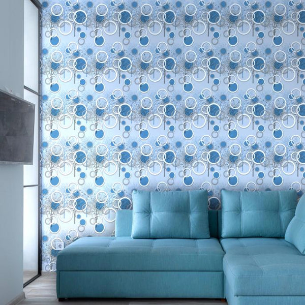 Doodad Artic Conifer Self Adhesive Blue DIY wallpaper for wall