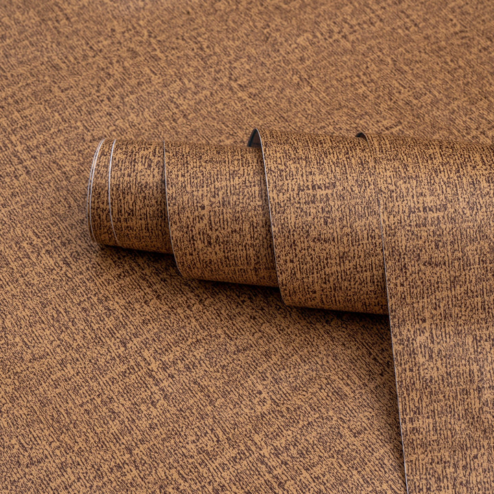 Doodad Plain Brown Self Adhesive DIY Wallpaper for Wall - Doodad