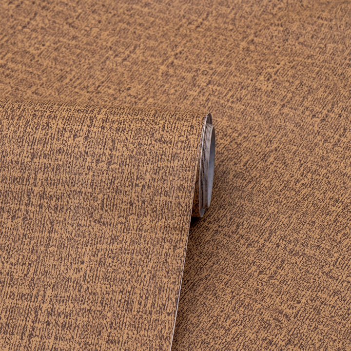 Doodad Plain Brown Self Adhesive DIY Wallpaper for Wall - Doodad